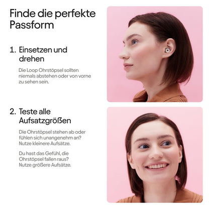 Loop Engage 2 Plus Ohrstöpsel mit Mute Aufsätzen, SNR 16 dB
