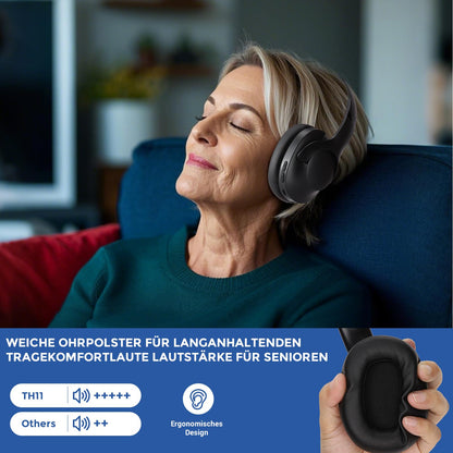 LETSACTIV TH11 Funkkopfhörer für TV, Over-Ear mit 40h Akkulaufzeit