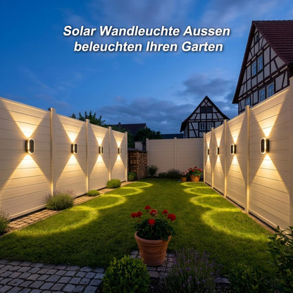 ELLASAY Solar Wandleuchte Aussen Up Down IP65 3 Farben 10er-Pack