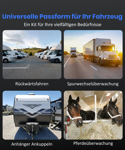 AUTO-VOX SL5 Solar Rückfahrkamera kabellos, 5 Zoll 1080P Monitor