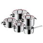 WMF Function 4 Induktions-Topfset 5-tlg. mit Abgiessfunktion. Rundes Edelstahl-Topfset zum Kochen und präzisen Abgießen.