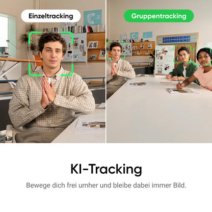 Insta360 Link 2 4K AI Webcam - Stativ Bundle für PC/Mac