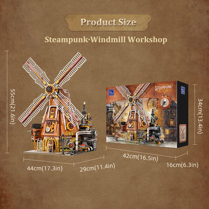 PANTASY Steampunk Windmühlen Werkstatt Bauset - motorisiert