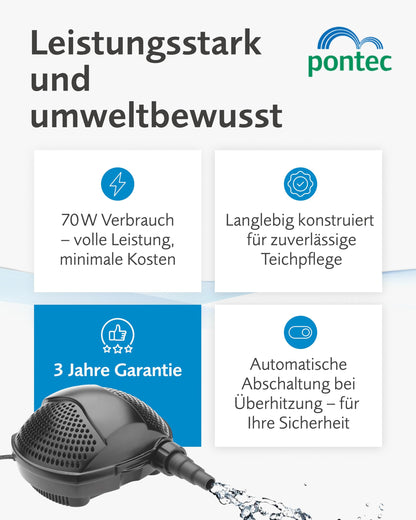 Pontec PondoMax Eco 8000 Teich Filter- & Bachlaufpumpe