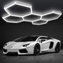 DIKHEE 5-Hex Sechseck LED Garagenlampe – 192W 6500K. Für helle Ausleuchtung von Garagen und Werkstätten.