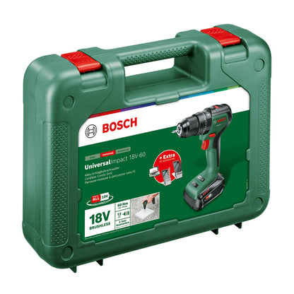 Bosch UniversalImpact 18V-60 Akku-Schlagbohrschrauber mit Koffer