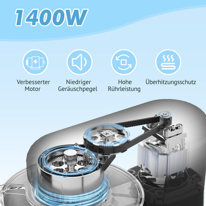 Kitchen in the box KSM60 Küchenmaschine Knetmaschine 6,2 L 1400 W