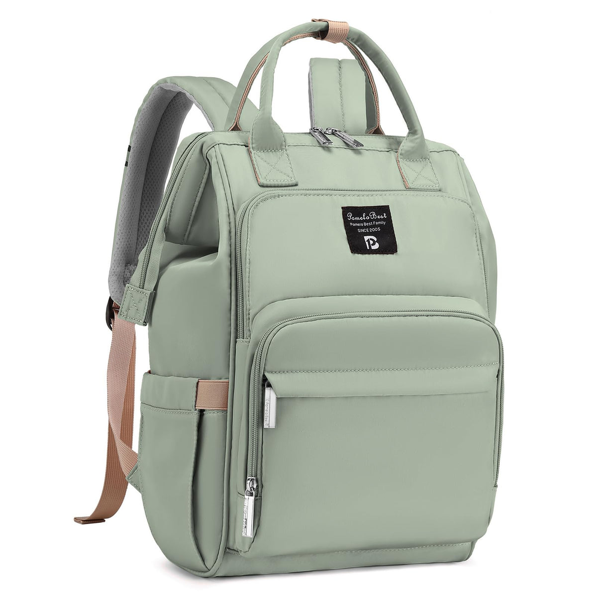 Pomelo Best Wickelrucksack macaron mit wasserdichter Wickelunterlage