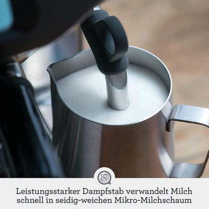 Sage The Barista Pro Siebträgermaschine - Schwarzer Edelstahl