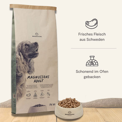 MAGNUSSONs Adult Hundetrockenfutter für erwachsene Hunde – 14 kg