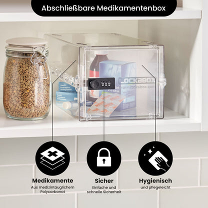 Lockabox One abschliessbare Aufbewahrungsbox mit Zahlenschloss