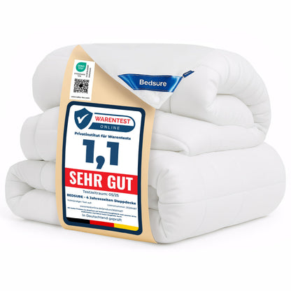 BEDSURE 4 Jahreszeiten Bettdecke 200x200 cm (450 GSM, 2-teilig)