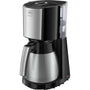Melitta Enjoy Top Therm Filterkaffeemaschine - Edelstahl/Schwarz. Filterkaffeemaschine aus Edelstahl/Schwarz, die Kaffee brüht und warmhält.