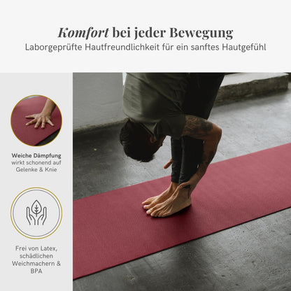Lotuscrafts Yogamatte MUDRA, 5 mm, rutschfest, 183 x 60 cm