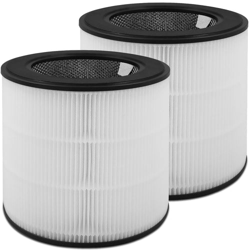 Fishoney FY0293/30 Ersatzfilter für Philips Luftreiniger Serie 800, 2 weisse Filter mit HEPA- und Aktivkohleschicht