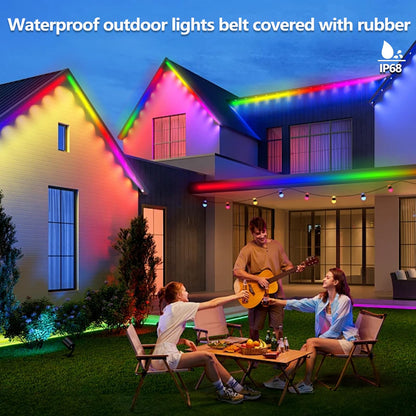 httpsmp LED Streifen Outdoor IP68, RGB+IC, 30 m, App & Fernbedienung