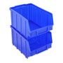 S&S-Shop Stapelboxen Set Kunststoff-Lagerboxen - Blau Gr.3. Rechteckige, blaue Kunststoffboxen für Kleinteilelagerung Werkstatt/Lager.