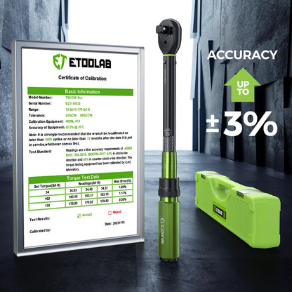 ETOOLAB Drehmomentschlüssel Set 1/4 Zoll, 1-26 Nm, 25-teilig
