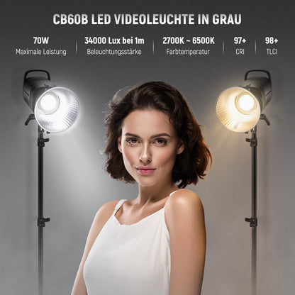 NEEWER CB60B LED Videoleuchte 70W zweifarbig mit Bowens Mount