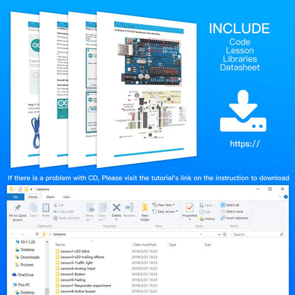 Miuzei Starter Kit MA13 für Arduino R3 mit LCD1602 und Sensoren