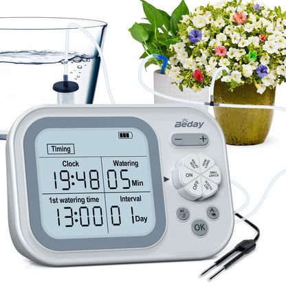 beday Automatisches Bewässerungssystem für 15 Topfpflanzen mit programmierbarem Wassertimer