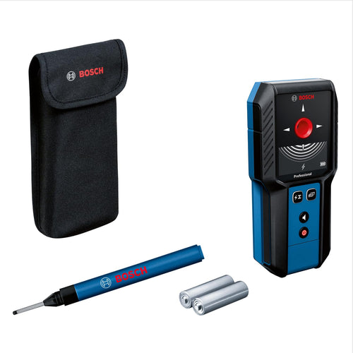 Bosch Professional GMS 120-27 Ortungsgerät. Gelb-schwarz, handlich. Ortet Metall, Holz, Stromleitungen in Wänden präzise zur Vermeidung von Bohrunfällen.