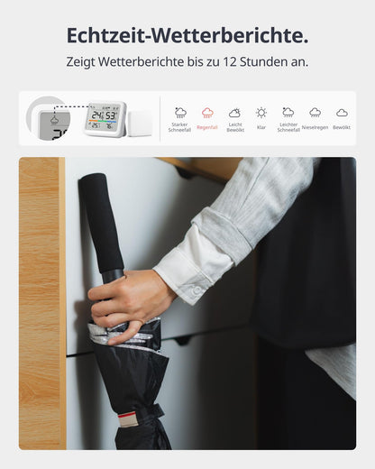 SwitchBot Meter Pro WLAN-Wetterstation mit Aussensensor und Hub Mini