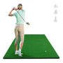 COSTWAY Golf Abschlagmatte 150x100cm inkl. Tees – Indoor/Outdoor. Grüne Matte zum Golfschläge üben Indoor/Outdoor.