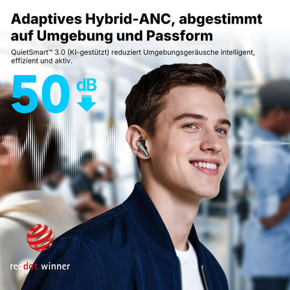 EarFun Air Pro 4+ Kopfhörer mit ANC, Hi-Res Audio, Bluetooth 6.0