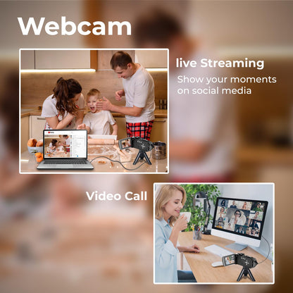 CAMWORLD AC25 Camcorder 2.7K Videokamera mit 48 MP, 18x Zoom