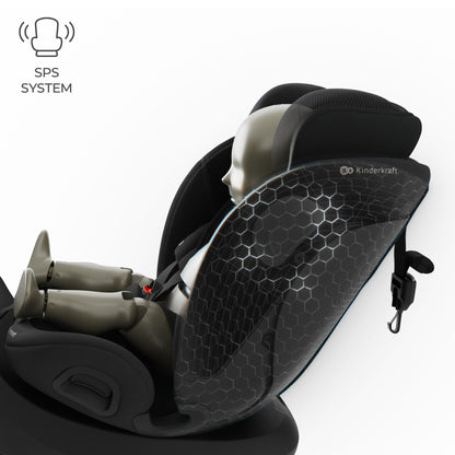 Kinderkraft I-GROW 2 PRO Kindersitz i-Size, 360° drehbar, schwarz