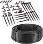 Sellnet Tropfrohr 16 mm 50 m druckkompensiert 40-teiliges Set, PE-Schlauch mit Tropfern im 33-cm-Abstand