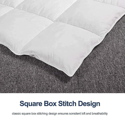 ACCURATEX Bettdecke 200x200 cm, Winterdecke mit Daunen-Alternative