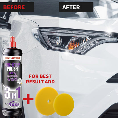 Menzerna 3in1 One-Step Polish Cut, Gloss & Wax Politur 1 Liter