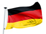FLAGLY Deutschland Flagge 100x150 cm mit Ösen aus Schiffsflaggentuch in Schwarz-Rot-Gold zur Mastbefestigung