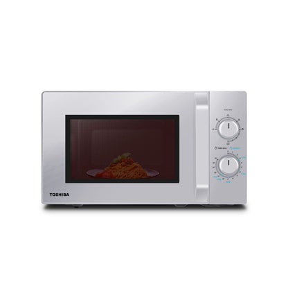 Toshiba MW2-MG20PF(SL) Mikrowellenherd Grill & Kombi – Silber. Silbernes Gerät zum Erhitzen, Auftauen, Grillen und Garen von Speisen.