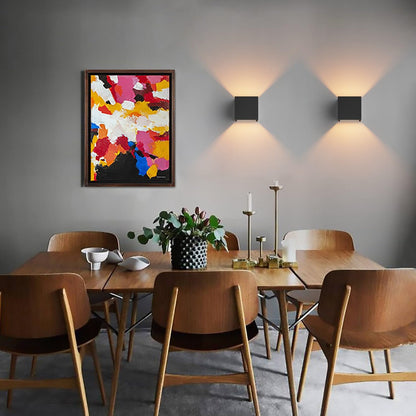 Klighten LED Wandleuchte G9 für innen und aussen, 2er-Set, schwarz