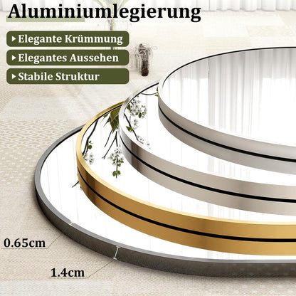 BEAUTYPEAK Bogen-Standspiegel 165x60 cm Ganzkörperspiegel, Weiss