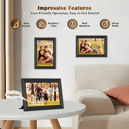 Frameo WLAN Digitaler Bilderrahmen – 10,1 Zoll HD IPS 32GB