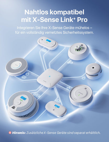 X-Sense Smart-Rauchmelder WLAN SD11-MR61 mit Basisstation, 6er-Set