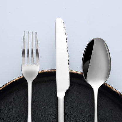 Bestdin Besteck Set 60-teilig, Edelstahl Essbesteck für 12 Personen