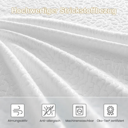 BedStory Gel Matratzentopper 180x200 cm, Härtegrade H2 & H3, 7,5 cm