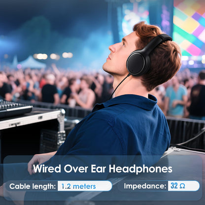 INFURTURE BH131AB Kopfhörer Over-Ear mit USB-C und Noise Cancelling