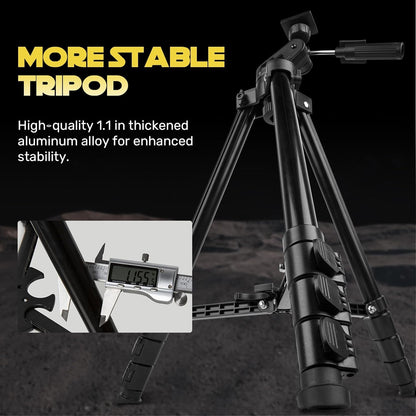AstroView Refraktor Teleskop 80/500mm - Tragbar mit Zubehör
