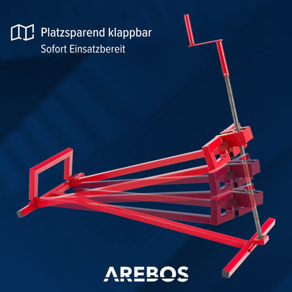 Arebos Rasentraktorheber 450 kg - Neigung verstellbar