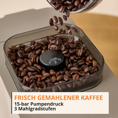 Krups Coffee Crush Extra Kaffeevollautomat SA402AE0 Beige