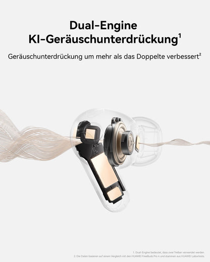 HUAWEI FreeBuds Pro 5 Kabellose In-Ear Kopfhörer mit ANC, Weiss