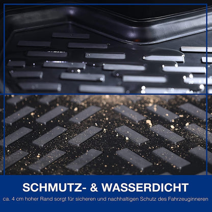 ELMASLINE Skoda KODIAQ Gummimatten & Wanne Set – 2016-2024 5cm Rand