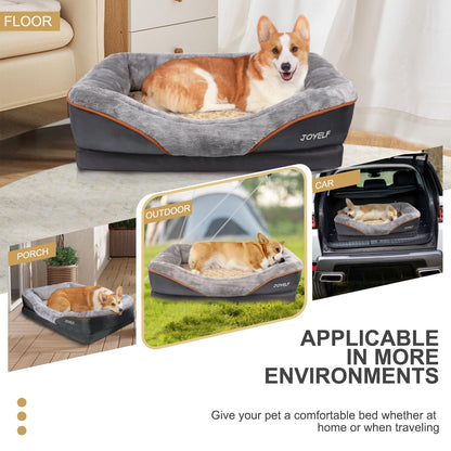 Joyelf Orthopädisches Memory-Schaum Hundebett & Sofa