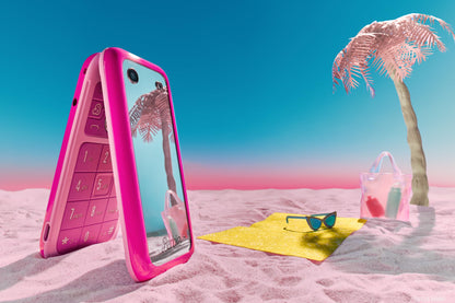 HMD Barbie Phone Flip Klapphandy 4G 2,8-Zoll-Display Power Pink